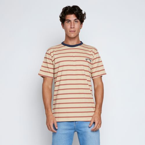 Camiseta Billabong M/C Crew Stripe Multi Cores