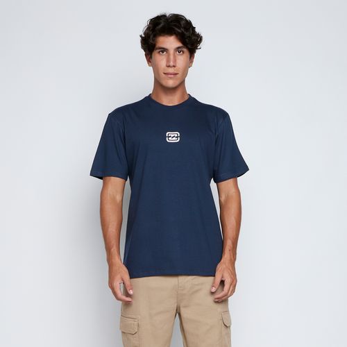 Camiseta Billabong M/C Bracket Wave Marinho