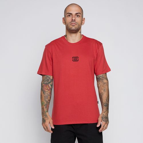 Camiseta Billabong M/C Bracket Wave Color Vermelho