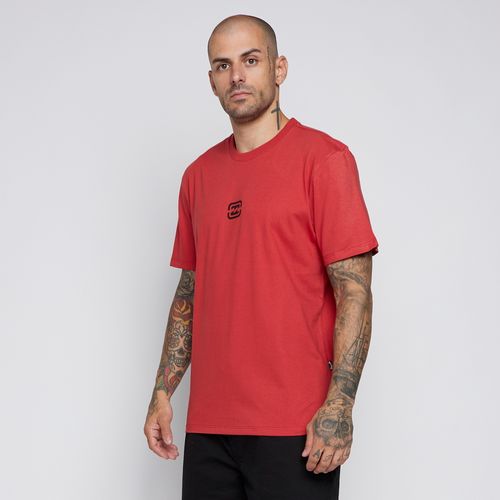 Camiseta Billabong M/C Bracket Wave Color Vermelho