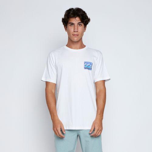 Camiseta Billabong M/C Crayon Wave Branco