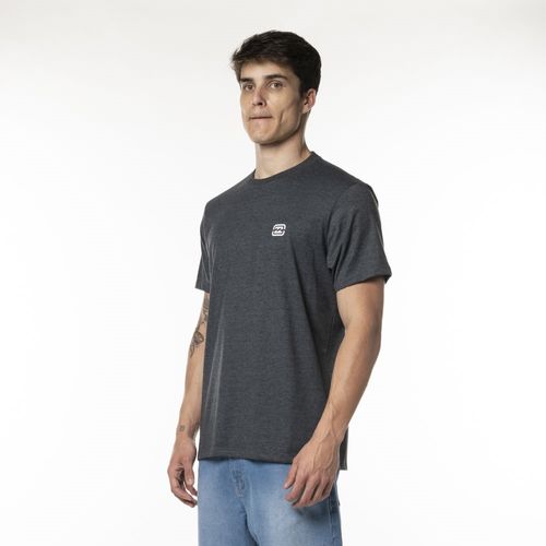 Camiseta Billabong M/C Bracket Wave Cinza Escuro Mescla