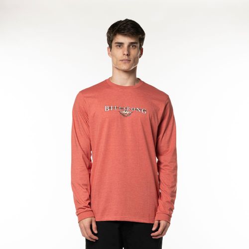 Camiseta Billabong M/L Worded Telha Mescla