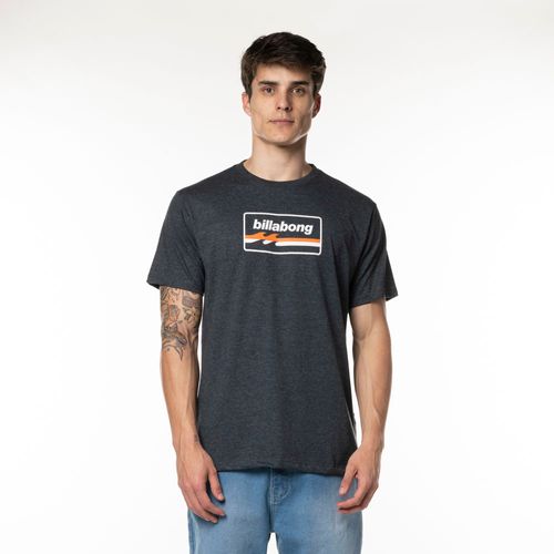 Camiseta Billabong M/C Walled IV Cinza Escuro Mescla