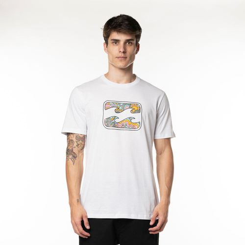 Camiseta Billabong M/C Crayon Wave II Branco