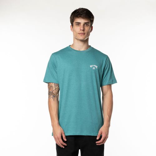 Camiseta Billabong M/C Small Arch Emb. Verde Mescla