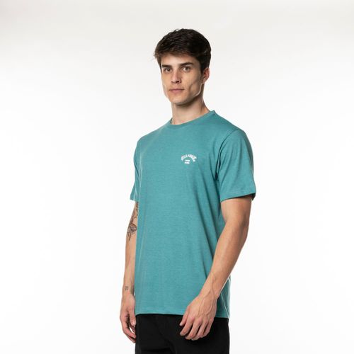 Camiseta Billabong M/C Small Arch Emb. Verde Mescla