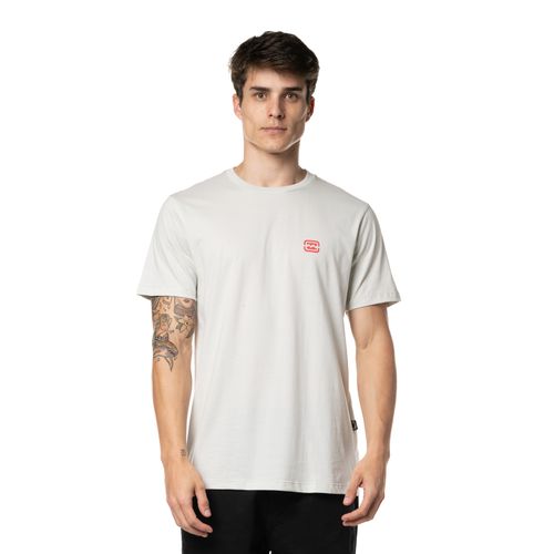 Camiseta Billabong M/C Bracket Wave Cinza Claro