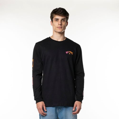 Camiseta Billabong M/L Snaking Arches Preto