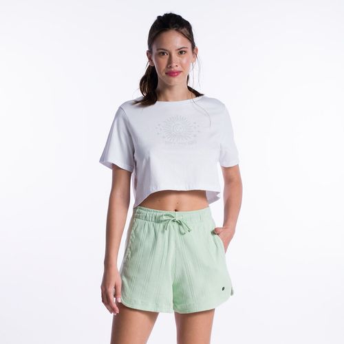 Camiseta Billabong M/C Waves And Palm Branco