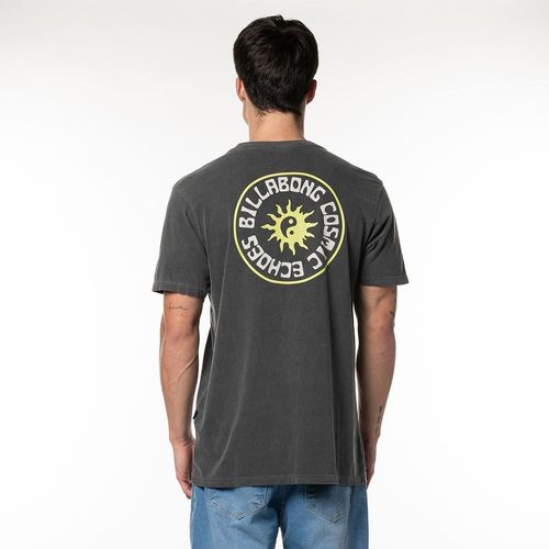 Camiseta Billabong M/C Rotor WW Cinza Escuro