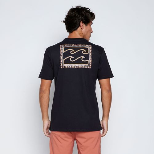 Camiseta Billabong M/C Crayon Wave II Preto