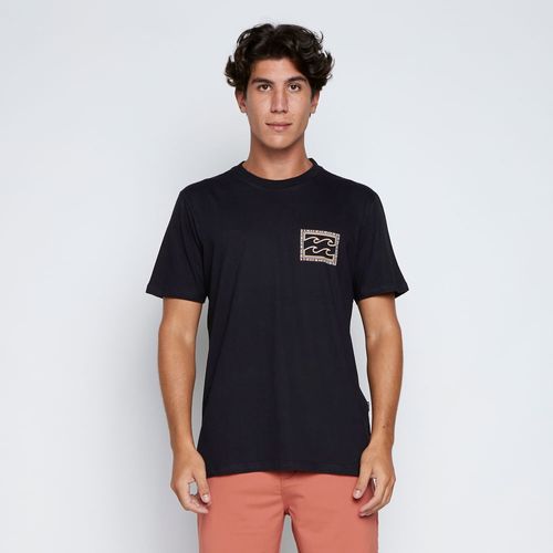 Camiseta Billabong M/C Crayon Wave II Preto