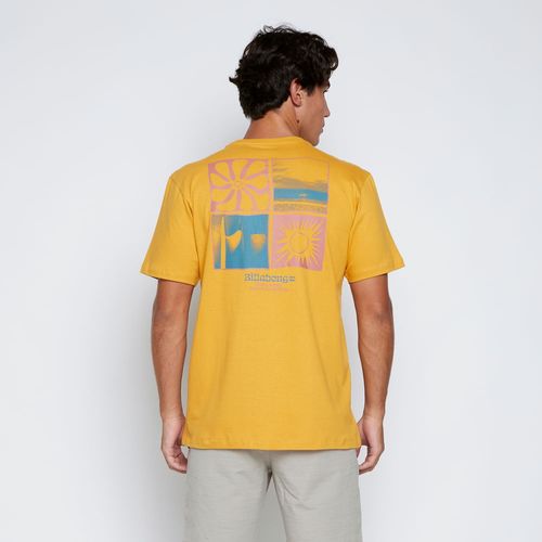 Camiseta Billabong M/C Twin Fins Mostarda