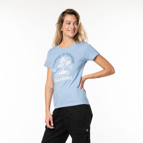 Camiseta Billabong M/C Trapped In Paradise  Azul