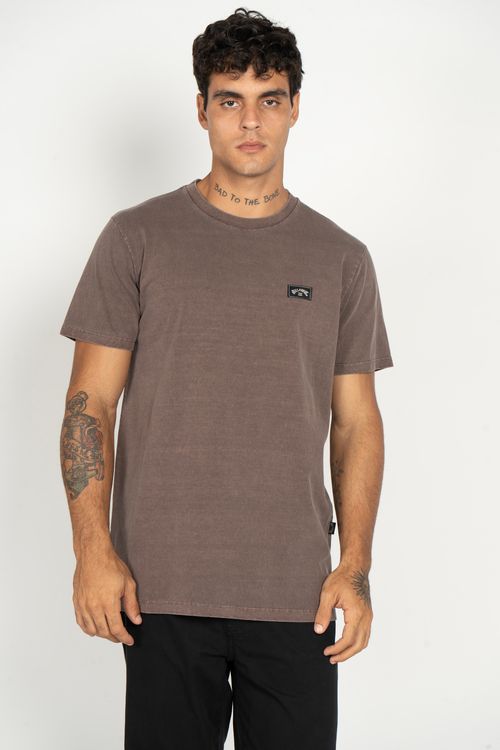 Camiseta Billabong M/C Essential Ww Marrom Escuro