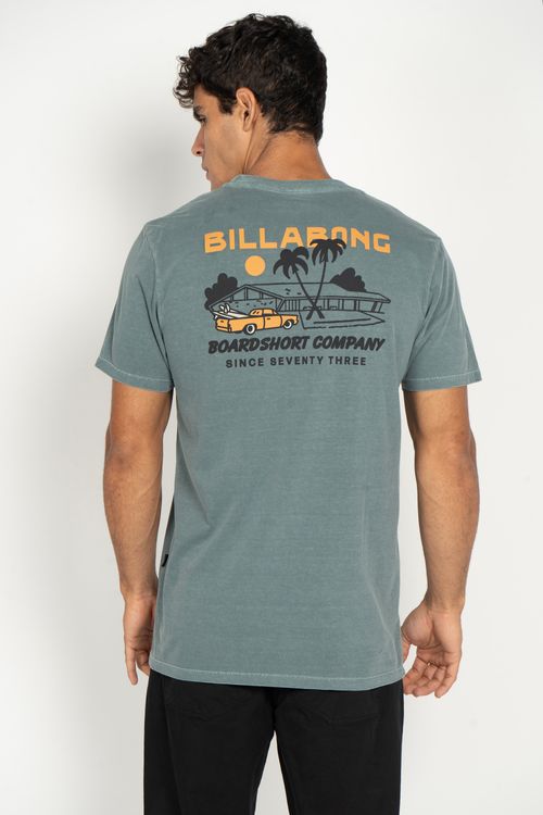 Camiseta Billabong M/C Palm Springs Verde Escuro