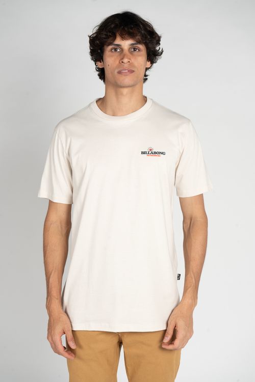 Camiseta Billabong M/C No Pressure Tn Off White