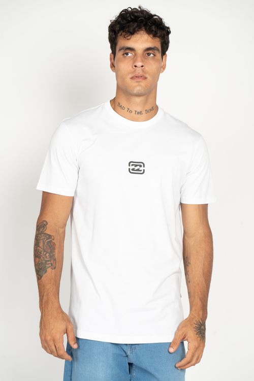 Camiseta Billabong M/C Bracket Wave Branco