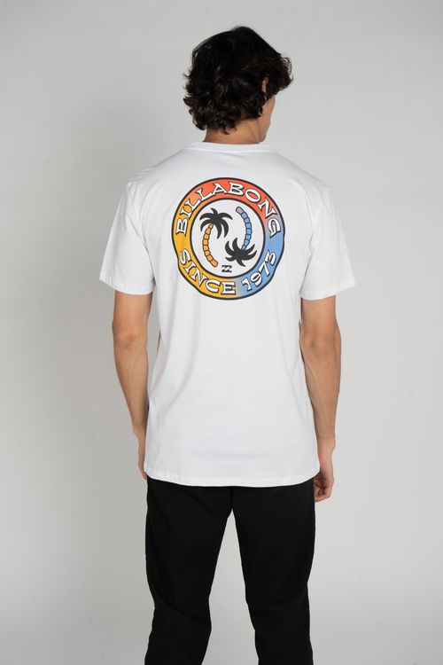 Camiseta Billabong M/C Tropical Pets Branco