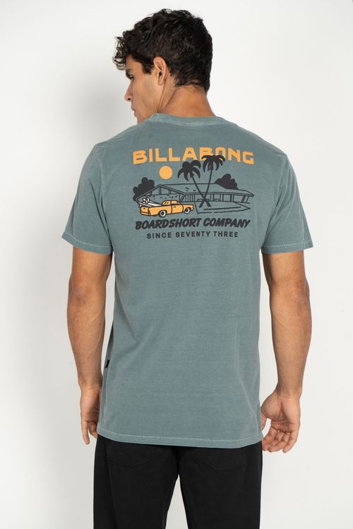 Camiseta Billabong M/C Palm Springs Verde Escuro