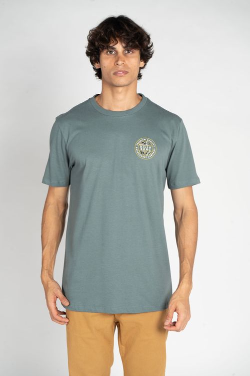 Camiseta Billabong M/C Rotor Fill Verde Escuro