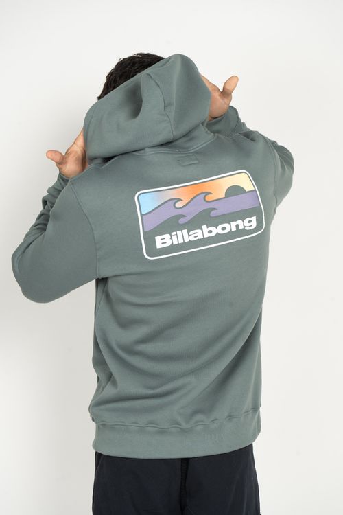 Moletom Billabong Fech Runner Verde Escuro