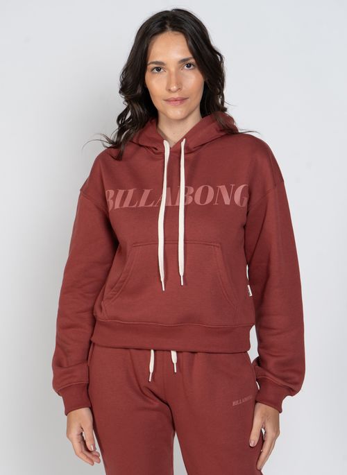 Moletom Billabong Fech Palmin Kendall Vinho