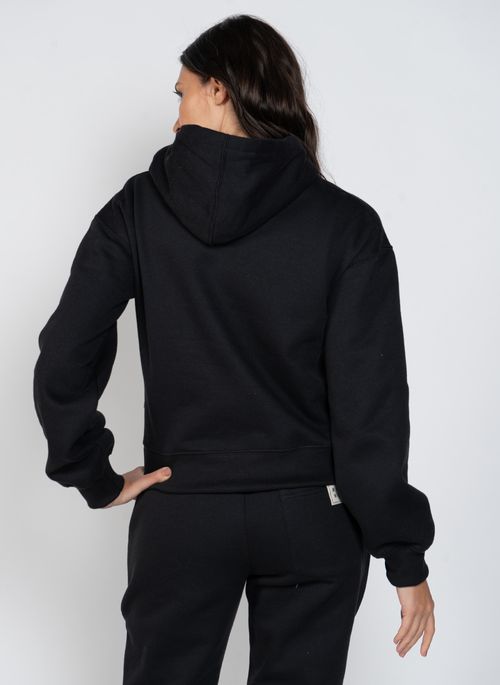 Moletom Billabong Fech Palmin Kendall Etiqueta Preto