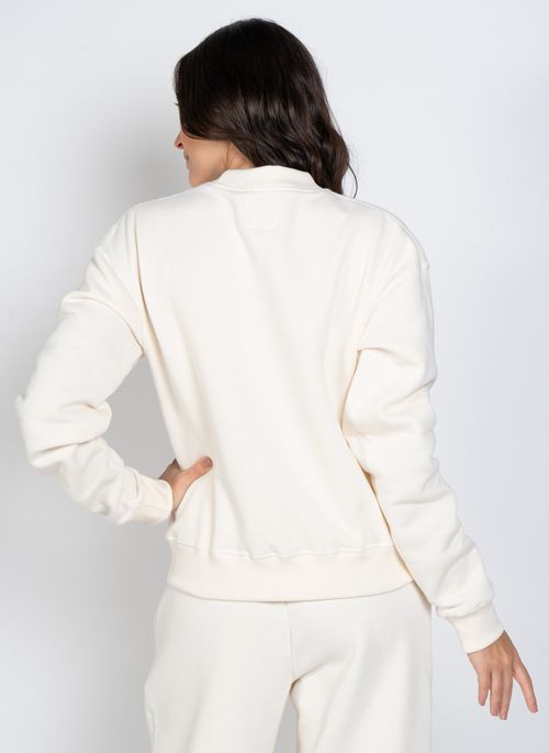 Moletom Billabong Care Cropped Fleece 2 Off White