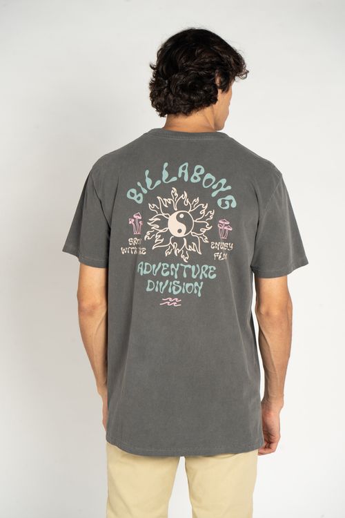 Camiseta Billabong M/C Flow Preto
