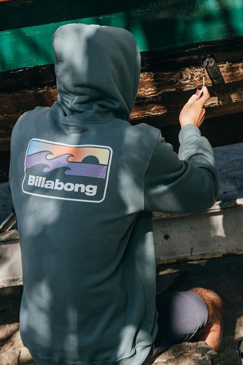 Moletom Billabong Fech Runner Verde Escuro