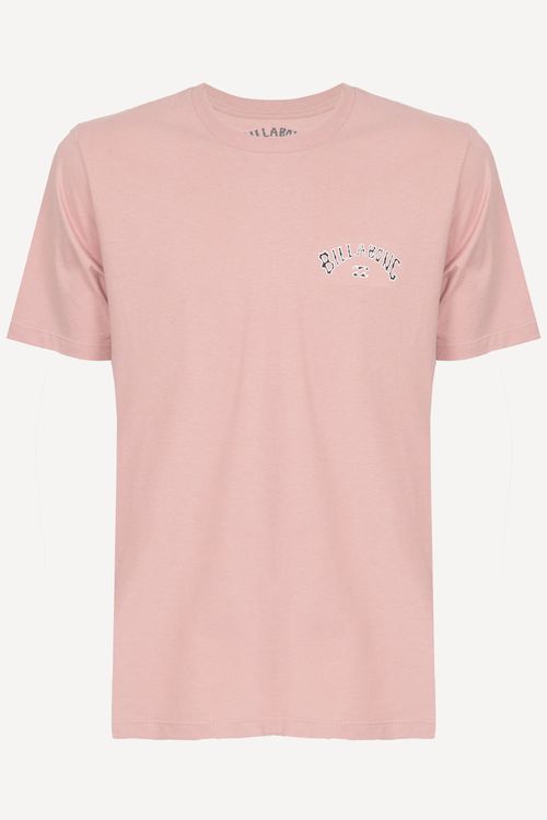 Camiseta Billabong M/C Throwback Rosa Claro