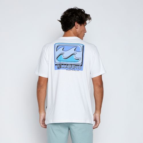 Camiseta Billabong M/C Crayon Wave Branco