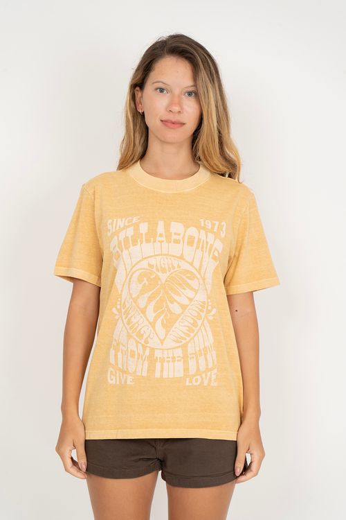 Blusa Billabong M/C From The Sun Mostarda