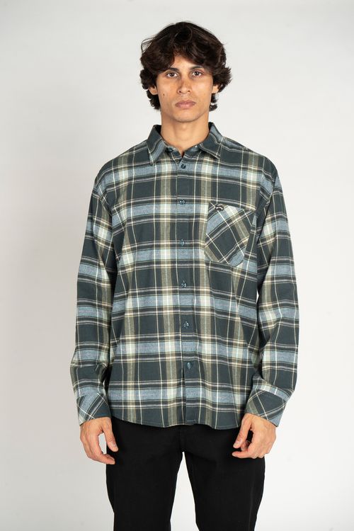 Camisa Billabong M/L Coastline Marinho/Verde