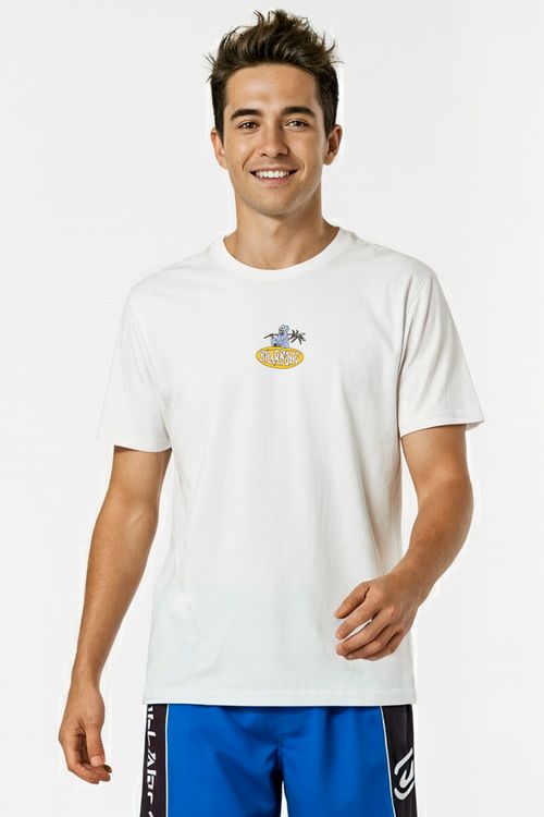Camiseta Billabong M/C Tropical Reaper Tn Branco