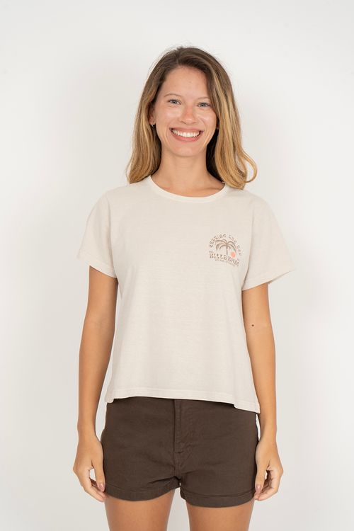 Blusa Billabong M/C Chasing Sun Off White