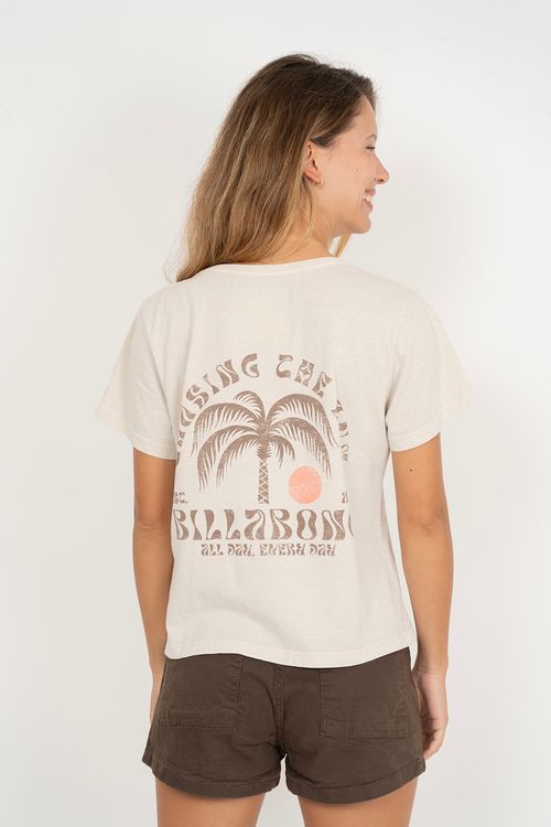 Blusa Billabong M/C Chasing Sun Off White