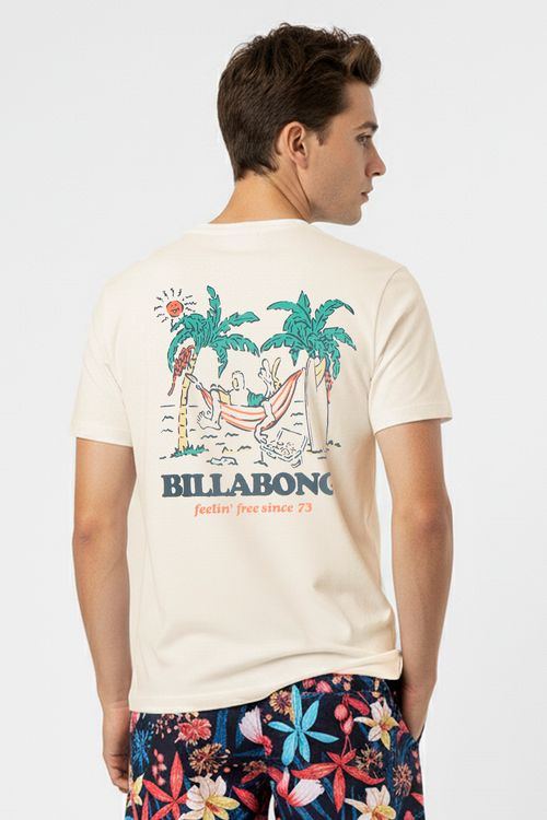 Camiseta Billabong M/C No Pressure Tn Off White