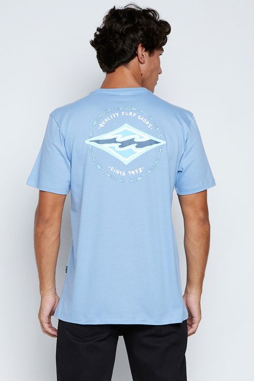 Camiseta Billabong M/C Rotor Diamond III Azul Claro