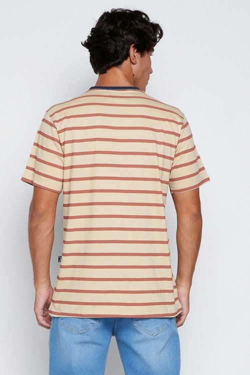 Camiseta Billabong M/C Crew Stripe Multi Cores