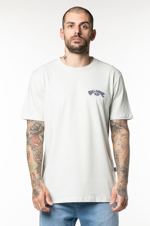 Camiseta Billabong M/C Arch Wave II Cinza Claro