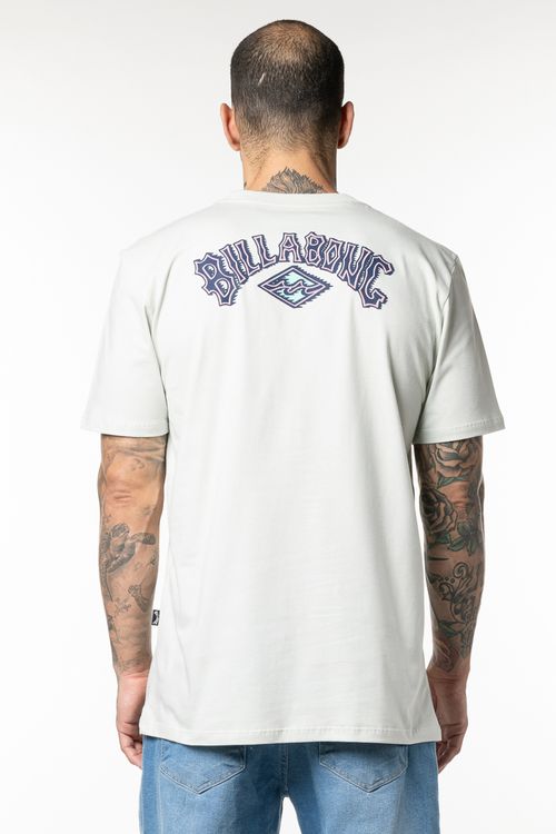 Camiseta Billabong M/C Arch Wave II Cinza Claro