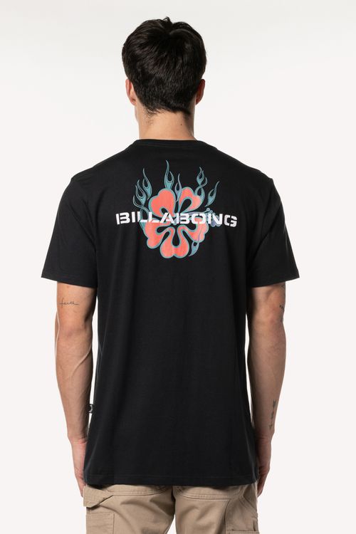 Camiseta Billabong M/C Paradise Burning Preto