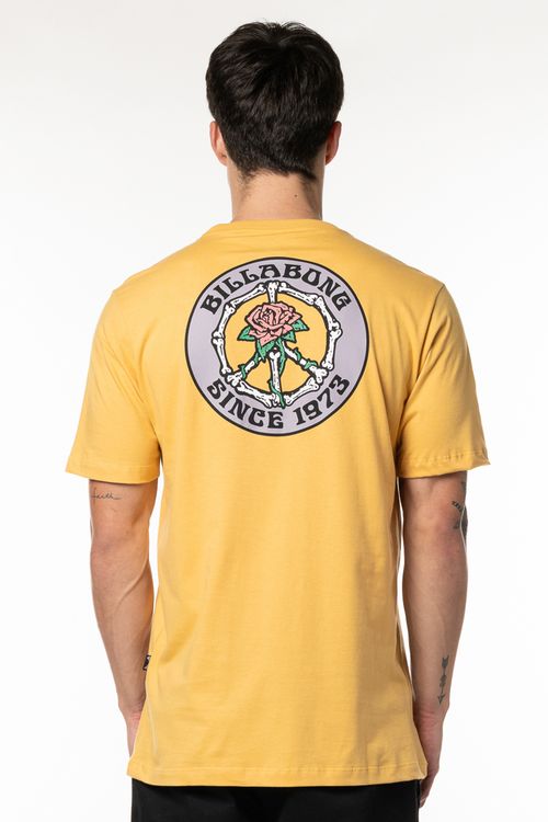 Camiseta Billabong M/C Bonez Mostarda