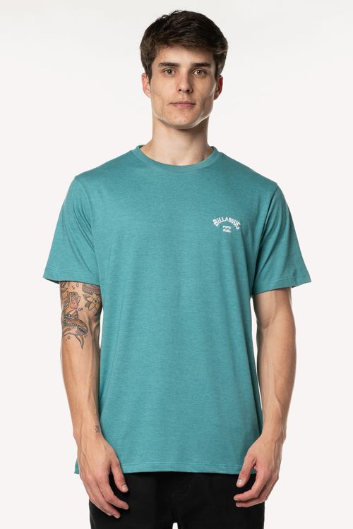 Camiseta Billabong M/C Small Arch Emb. Verde Mescla