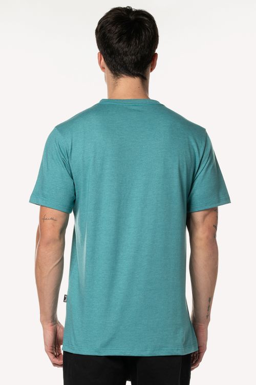 Camiseta Billabong M/C Small Arch Emb. Verde Mescla