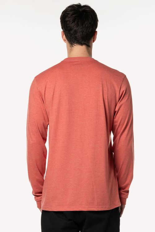 Camiseta Billabong M/L Worded Telha Mescla