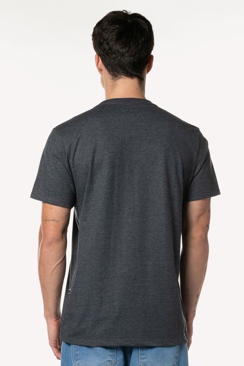 Camiseta Billabong M/C Bracket Wave Cinza Escuro Mescla
